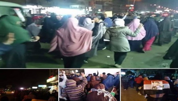 صور.. مسيرة لثوار شبرا الخيمة رفضًا لحكم القتلة