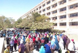 فيديو.. مظاهرة لطلاب المنيا تندد بالاعتداء على الأراضي الليبية