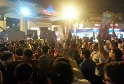 مظاهرة حاشدة لطلاب اﻷزهر بمدينة نصر تهتف بإسقاط الانقلاب