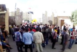 طلاب الفيوم يتصدون لاعتداء ميليشيات الانقلاب ويواصلون مسيرتهم