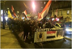 مسيرة للمصريين في باريس تهتف بسقوط الانقلاب