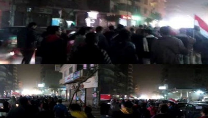 فيديو.. مسيرة ليلية بسمنود تهتف بإسقاط حكم القتلة