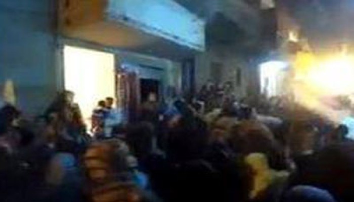 مسيرة شبابية ببلقاس تهتف بالقصاص لشهداء مجازر العسكر