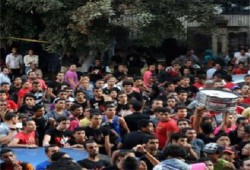 مسيرة حاشدة ببلطيم رفضًا للانقلاب الدموي ومجازره