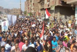 ثوار طوخ يهتفون بإعدام قادة الانقلاب في مسيرة حاشدة