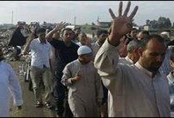 مسيرة بدسوق تهتف بإسقاط الانقلاب وعودة الشرعية