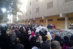 مسيرة حاشدة بقرية العجميين بأبشواي تهتف بإسقاط الانقلاب
