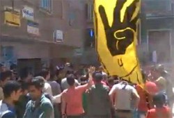 مظاهرة حاشدة لثوار طوخ رفضًا لحكم العسكر
