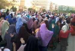 فيديو..مسيرة حاشدة بالسادات في جمعة "رفض تفويض القتل"