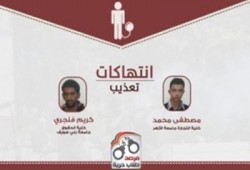 مرصد "طلاب حرية" يدين تعذيب طالبين بالجامعة بقسم شرطة بني مزار