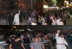 مسيرة ليلية بمدينة الفيوم تطالب بإسقاط الانقلاب