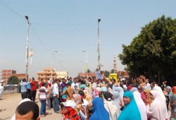 وقفة حاشدة لأحرار اشمون تطالب بالإفراج عن المعتقلين