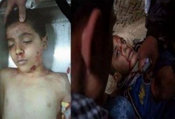 تشييع "مينا ماهر" الذي قتل على يد الانقلاب أمس بالمطرية