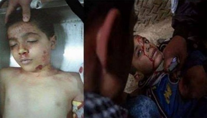 تشييع "مينا ماهر" الذي قتل على يد الانقلاب أمس بالمطرية