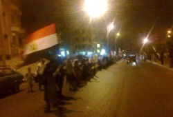 مسيرة على طريق "شبين الكوم- الحامول" تهتف بإسقاط الانقلاب