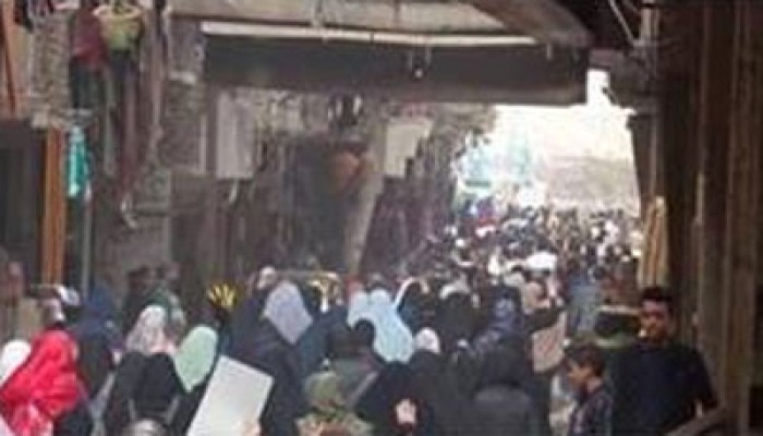 طوفان بشري غير مسبوق في إمبابة