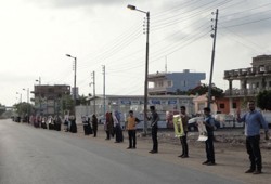 مظاهرة على طريق ميت غمر استعدادًا لانتفاضة يناير