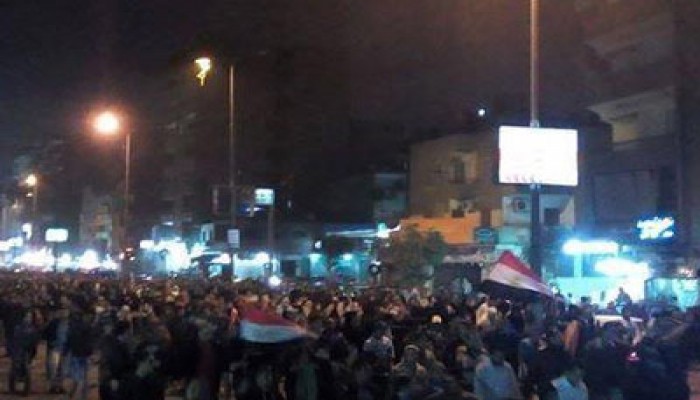 مسيرة حاشدة لثوار عين شمس تدعو لانتفاضة 25 يناير