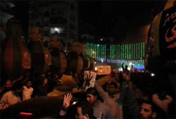 مسيرة ليلية بالمحلة الكبرى‬ استعدادًا لانتفاضة 25 يناير