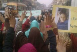 منوف تواصل انتفاضتها بسلسلتين بشريتين لإسقاط الإنقلاب