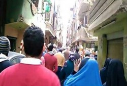 مسيرة المطرية تهتف: "إلا رسول الله" وتدعو لإسقاط الانقلاب