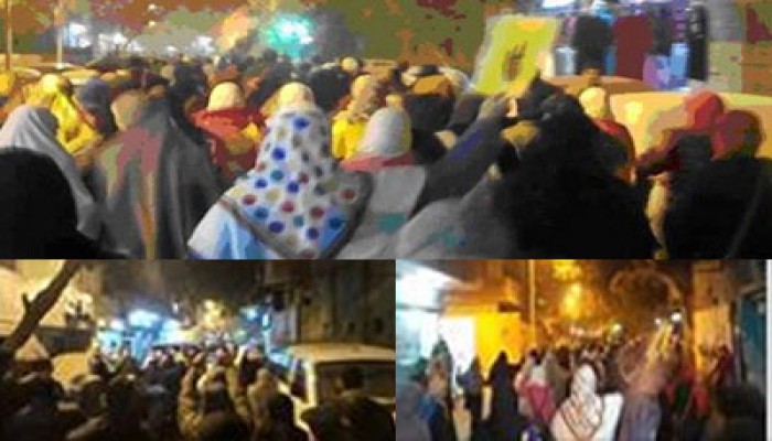 بالصور.. ترحيب كبير بمسيرة المعادي ضد الانقلاب