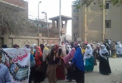 مسيرة لطالبات كرداسة فى أسبوع "معًا.. للتحرير والتطهير"