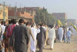 أهالي عرب العليقات بالقليوبية يهتفون بالقصاص للشهداء