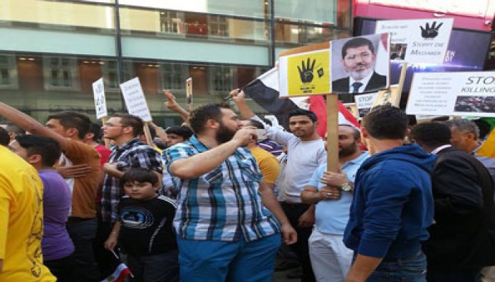 مصريون يتظاهرون في النمسا دعمًا لـ"الحراك الثوري"