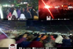 مسيرة مفاجئة لطلاب الأزهر بمدينة نصر رفضًا للانقلاب الدموي
