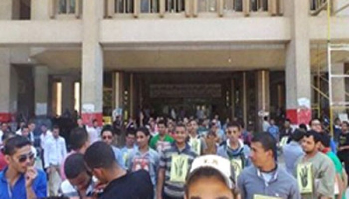 أحرار سنورس يهتفون بإسقاط حكم العسكر والقصاص للشهداء