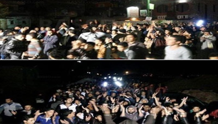 انتفاضة ليلية لأحرار بلطيم تهتف بالقصاص للشهداء