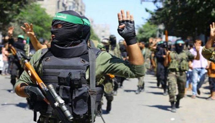 عرض عسكري "مهيب" لكتائب القسام في ذكرى انطلاقة حماس الـ27