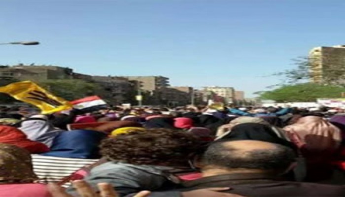 ميليشيات الانقلاب تعتدي على مسيرة المطرية والثوار يستكملون فعاليتهم