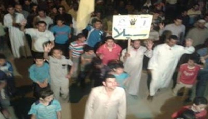 تفاعل شعبي كبير مع مسيرة ليلية بقرية أبو عيش بأبشواي