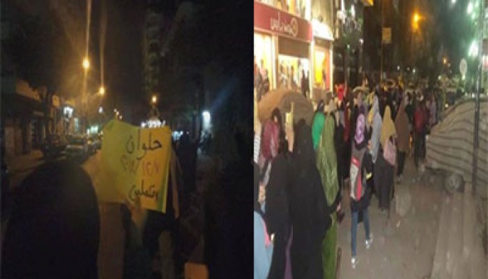 بالصور.. ثوار حلوان يطالبون بعودة الشرعية وإعدام المخلوع
