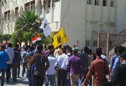 طلاب الفيوم يواصلون حراكهم الثوري رفض لحكم العسكر