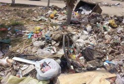 القمامة ومياه الصرف تحاصران منية النصر.. والانقلاب يتجاهل