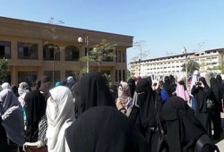 بالصور.. مسيرة طالبات الأزهر