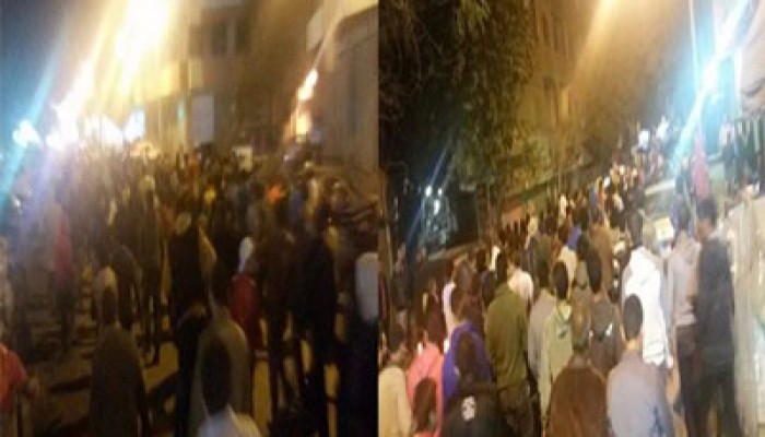 ثوار المطرية يتحدون إجرام الانقلاب بمسيرة ليلية