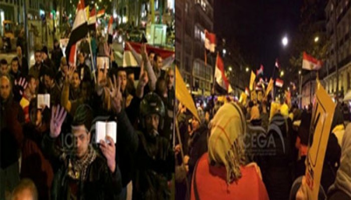 مسيرة بباريس دعمًا للحراك الثوري ضد الانقلاب