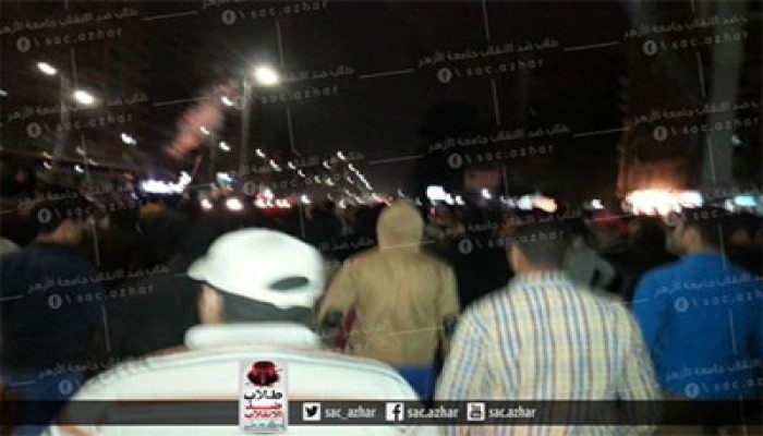 الانقلاب يطلق الرصاص الحي على فعالية طلاب الأزهر بمدينة نصر
