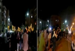 فيديو.. مسيرة ليلية بـ"شم" المنيا تهتف بإسقاط الانقلاب