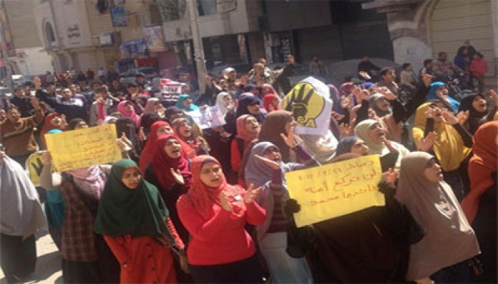 ثوار دمياط الجديدة ينتفضون مع بداية أسبوع "قوتنا فى وحدتنا"