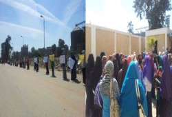 فيديو.. مسيرة لطالبات الزقازيق بعنوان "اكسر كلابش واهزم سجانك"