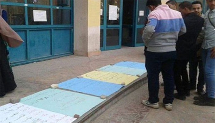 بالصور.. معرض لطلاب حلوان في اليوم العالمي للطالب