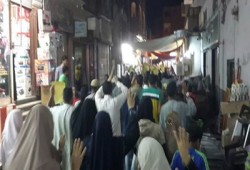 مسيرة شبابية بكوم أمبو رفضًا للانقلاب واعتقال الطلاب