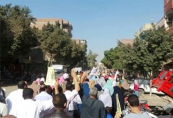 قوات الانقلاب تقتحم البدرشين  وتعتدي على الثوار بالغاز والخرطوش
