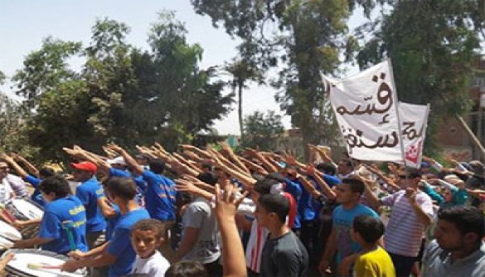 مسيرة لطلاب ضد الانقلاب ببلبيس تختتم أسبوع "قاوموا الظلم"