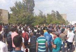 مسيرة طلابية بأزهر طنطا تهتف بإسقاط حكم العسكر